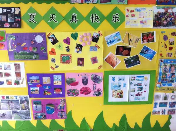 幼儿园夏季主题墙最新,幼儿园夏季主题墙最新,变化中的学习乐园,自信与成就感的源泉
